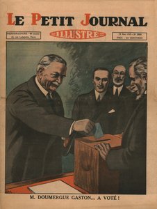 Monsieur Gaston Doumergue...har röstat!, 1929. av Unbekannt