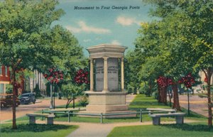 Monument till fyra georgiska poeter, 1943 av Unbekannt