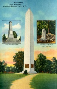 Monument, Kings Mountain. National Military Park, S.C., 1942. av Unbekannt