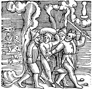 Moses räddade israeliterna från Egypten, 1557 av Unbekannt