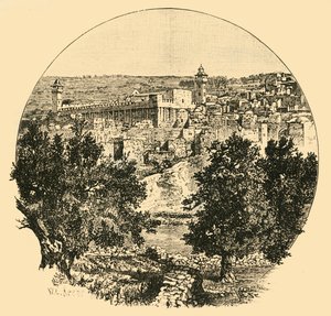 Moskén i Hebron, 1890. av Unbekannt