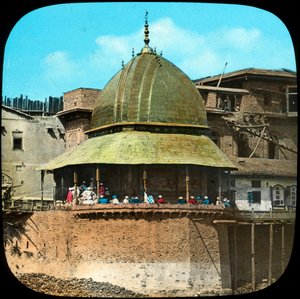 Moské med gyllene tak, Indien, sent 1800-tal eller tidigt 1900-tal av Unbekannt