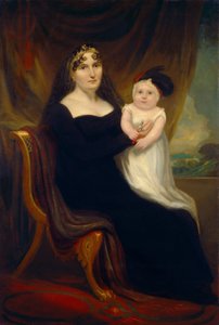 Mor och barn, ca. 1810. av Unbekannt