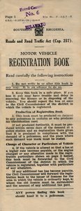 Registreringsbok för motorfordon, 1949 av Unbekannt