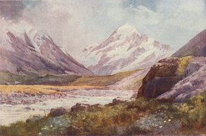 Mount Cook, Nya Zeeland, 1923. av Unbekannt