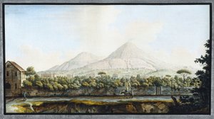 Vesuvius, kungariket Neapel, ca 1767 av Unbekannt