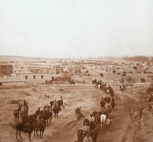 Beridna soldater, Somme-Tourbe, norra Frankrike, c1914-c1918 av Unbekannt