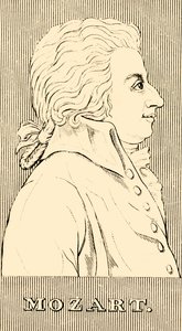 Mozart, 1756-1791, 1830. av Unbekannt