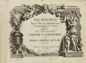 Mozart: Sex sonater för cembalo eller pianoforte med violinackompanjemang tillägnad Mademo av Unbekannt