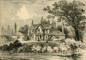 Mrs Siddons hus i Westbourne Green, 1800, c1876. av Unbekannt