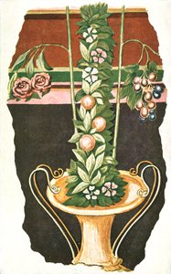 Väggmålning i en romersk villa, Commugny, Schweiz, 1928. av Unbekannt