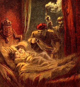 Mordet på de små prinsarna, 1483, c1850 av Unbekannt