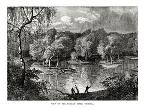 Murray River, Victoria, Australien, 1877 av Unbekannt