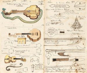 Musikmanuskript från Miners Music, ca 1760. av Unbekannt