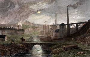 Nant-y-Glow Iron Works, Monmouthshire, Wales, c1780, c1830 av Unbekannt