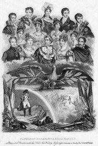 Napoleon Bonaparte och hans familj, 1840 av Unbekannt