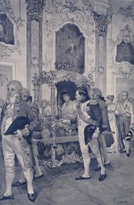Napoleon och kejsarinnan av Österrike i Dresden, 1812, 1896. av Unbekannt
