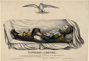 Napoleons kista, ca. 1840 av Unbekannt