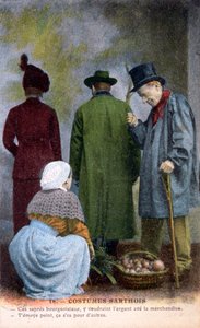 Sarthes ursprungsdräkt, c1900 av Unbekannt