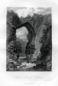 Natural Bridge, Virginia, USA, 1855 av Unbekannt
