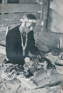 Navajosmycken i silver och turkos, 1931 av Unbekannt