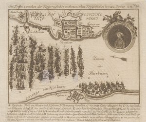 Sjöstrid mellan den ryska och ottomanska flottan den 22 juni 1788, 1788. av Unbekannt