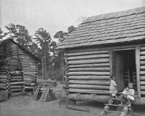Negro Log Huts, Thomasville, Georgia, USA, c1900. av Unbekannt
