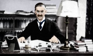 Neville Chamberlain 1869-1940, brittisk premiärminister, ca 1930-talet 1936 av Unbekannt