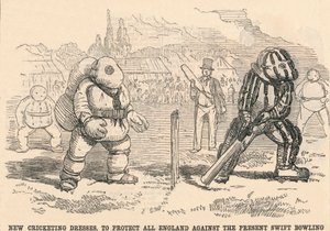 Nya cricketklänningar, för att skydda hela England mot nuvarande Swift Bowling, 1854. av Unbekannt