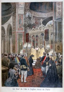 Nyårsdagen i den ryska kyrkan i Paris, 1894 av Unbekannt