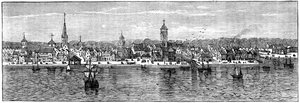 New York i mitten av 1700-talet, c1880 av Unbekannt