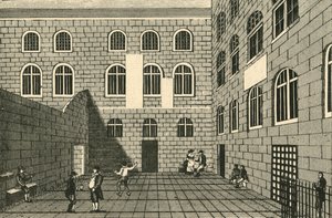 Newgate, Inner Court, 1700-talet, 1925. av Unbekannt