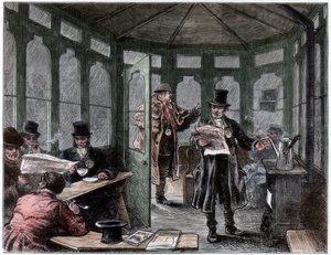 Newley uppförde skyddsrum och förfriskningshus för hytter, c1820-1870 av Unbekannt