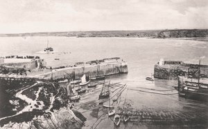 Newquay hamn, Newquay, Cornwall, 1908 av Unbekannt