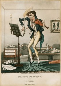 Niccolo Paganini - karikatyr av Unbekannt