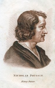 Nicolas Poussin, fransk klassisk målare, c1800-talet av Unbekannt