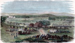 Night of the Battle Cedar Mountain, Culpeper County, Virginia, amerikanska inbördeskriget, 9 augusti 1862 av Unbekannt