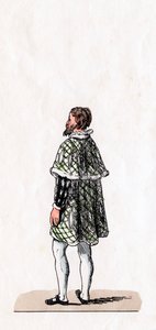 Adelsman, kostymdesign för Shakespeares pjäs, Henry VIII, 1800-talet av Unbekannt