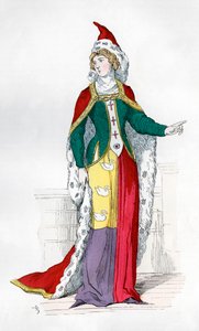 Adelskvinna av Karl V:s tid av Frankrike, 1364 1882-1884 av Unbekannt