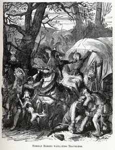 Norman Barons Waylaying Travellers, 1882 av Unbekannt