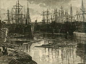 North Dock, Swansea, 1898. av Unbekannt