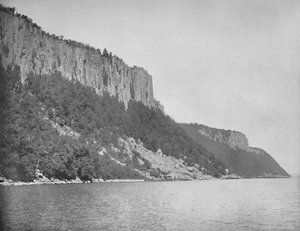 Northern End of Palisades, Hudson River, c1897. av Unbekannt
