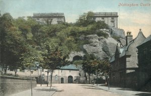 Nottingham Castle, sent 1800-tidigt 1900-tal. av Unbekannt