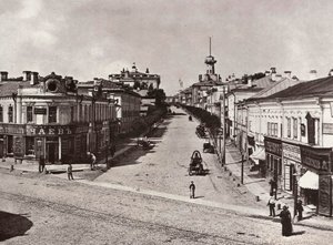 Novaya Basmannaya Street, Moskva, Ryssland, 1880-talet av Unbekannt