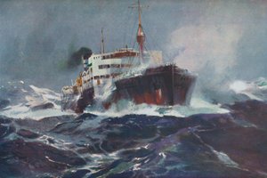 Oil on Troubled Waters, 1936 av Unbekannt