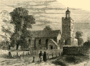 Old Camberwell Church 1750, c1878. av Unbekannt