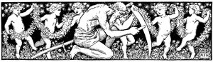 Old Father Time slipar sin lie, 1891 av Unbekannt
