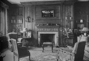 Gammal georgisk panel på Miss Morgans kontor, Miss Anne Morgans hus, New York City, 1924 av Unbekannt
