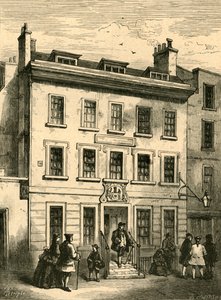 Old House Still Standing in Bolt Court, 1897. av Unbekannt