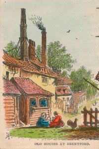 Gamla hus i Brentford, 1800-talet av Unbekannt